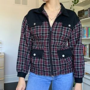 Vintage plaid sweater